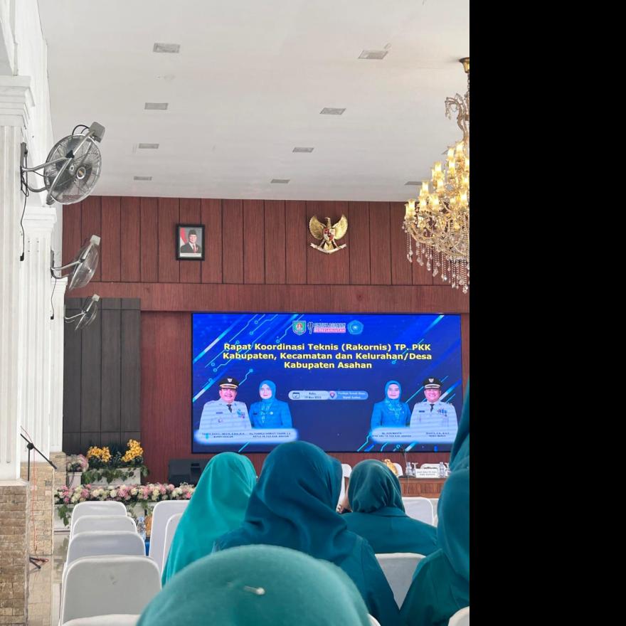Ketua TP. PKK Desa Padang Pulau Ny. Kaniasih Ahmad Rahan Ikuti Acara Rakornis TP.PKK Kab. Asahan  